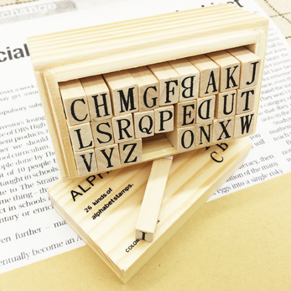 Wooden Alphabet & Number Stamp – обзор и цена Resin Art Logo