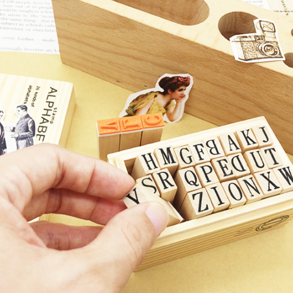 Wooden Alphabet & Number Stamp – обзор и цена Resin Art Logo