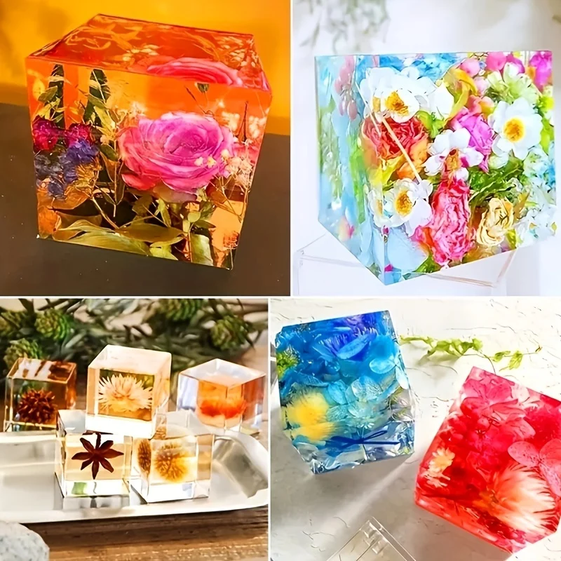 5 pcs Square Resin Mold Silico – обзор и цена Coaster Mold Square