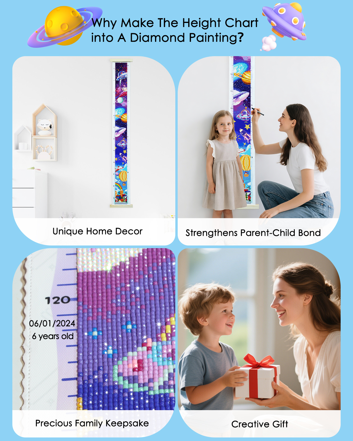 ForeverYoung DIY Growth Chart  – обзор и цена Resin Art On Wall