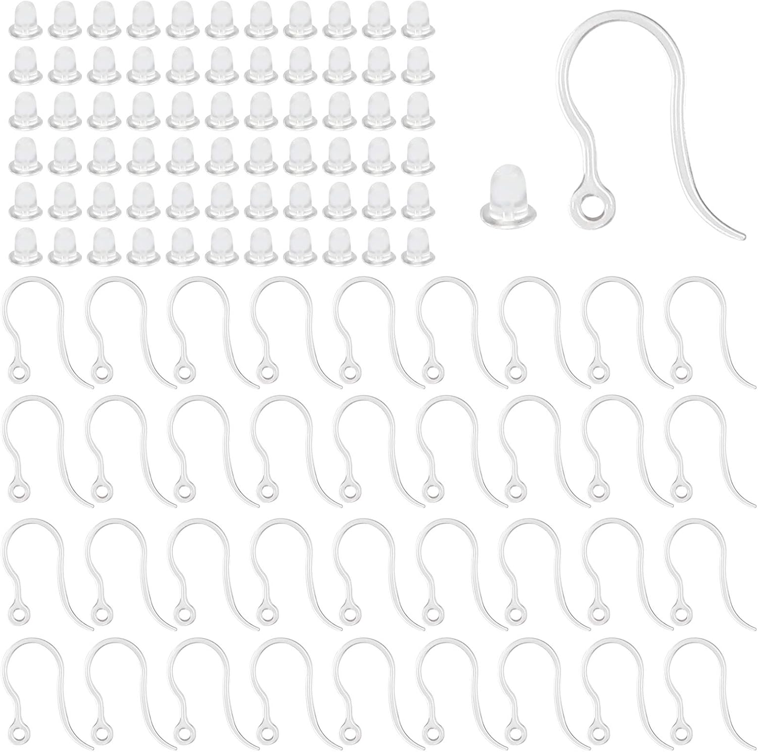 40pcs Clear Plastic Earring Ho – обзор и цена Resin Art Jewelry Kit