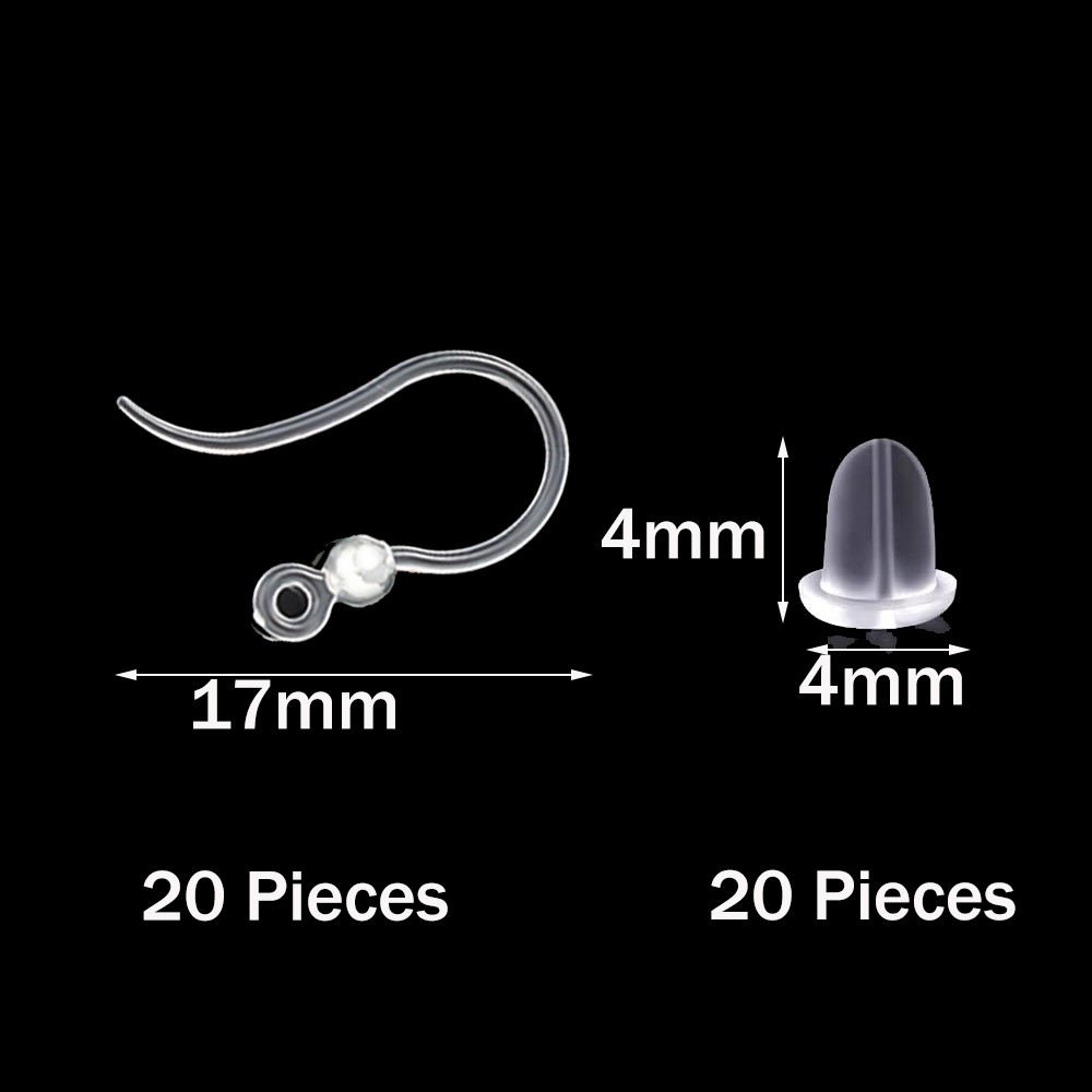 40pcs Clear Plastic Earring Ho – обзор и цена Resin Art Jewelry Kit