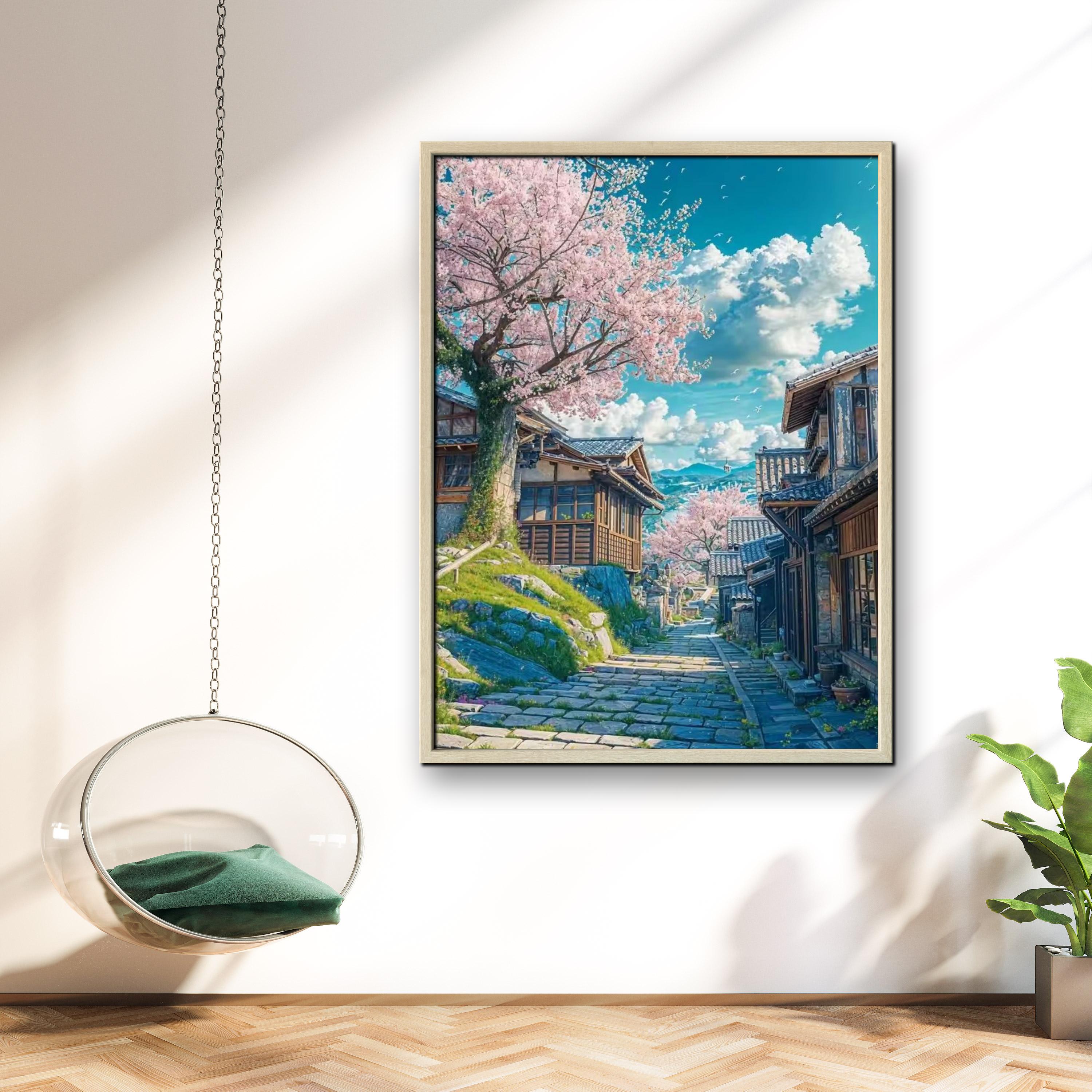 1PC frameless Japanese Cherry  – обзор и цена Resin Art On Wall