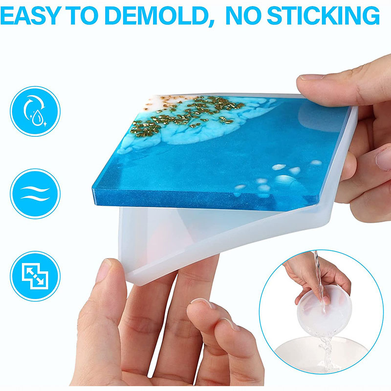 Round Square Coaster Silicone  – обзор и цена Coaster Mold Square