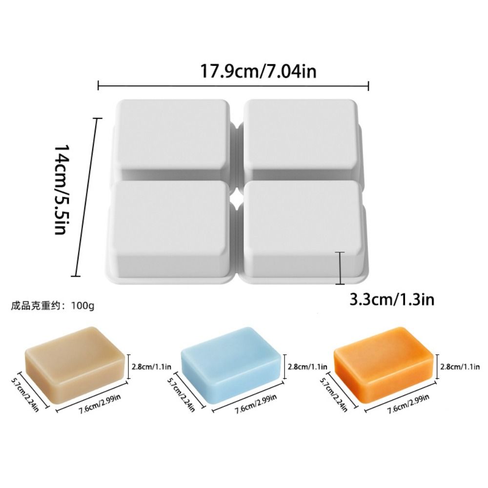 4 Cavity Rectangle Soap Mold H – обзор и цена Resin Art Cube