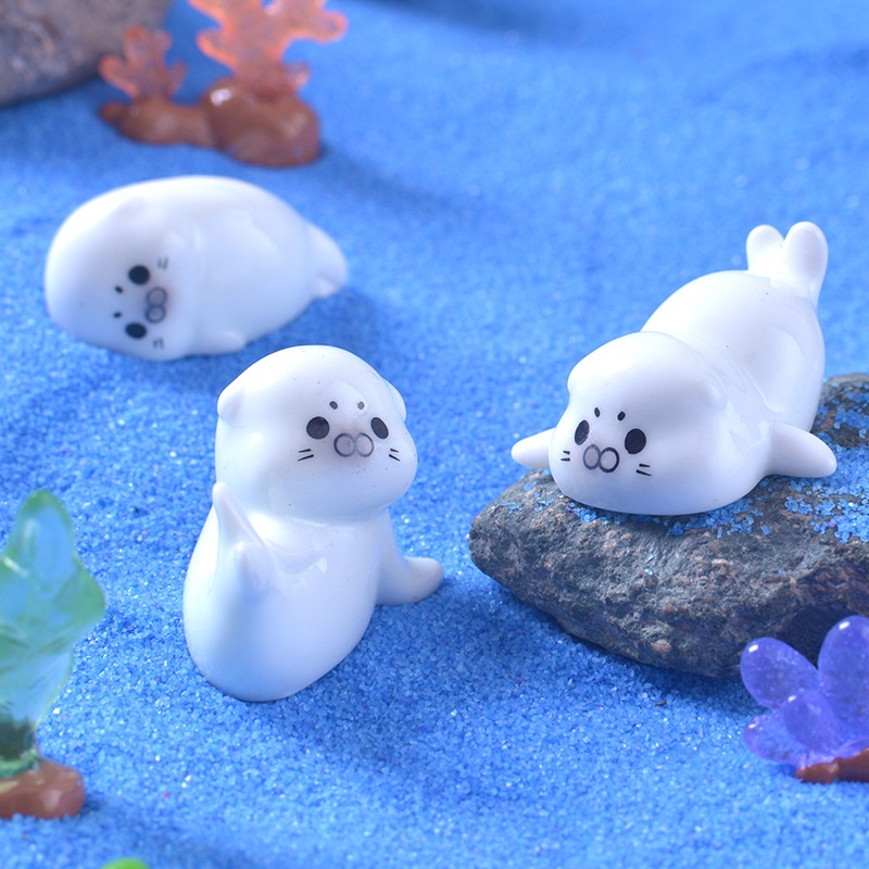 Mini Sea Lion Figurines for Mi – обзор и цена Resin Art Beach