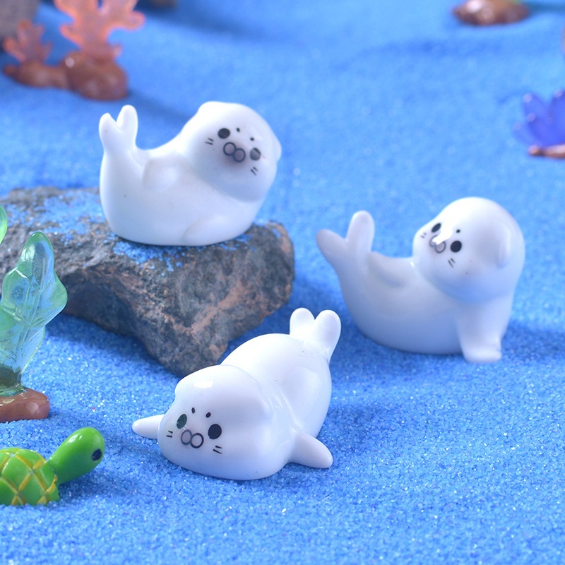 Mini Sea Lion Figurines for Mi – обзор и цена Resin Art Beach