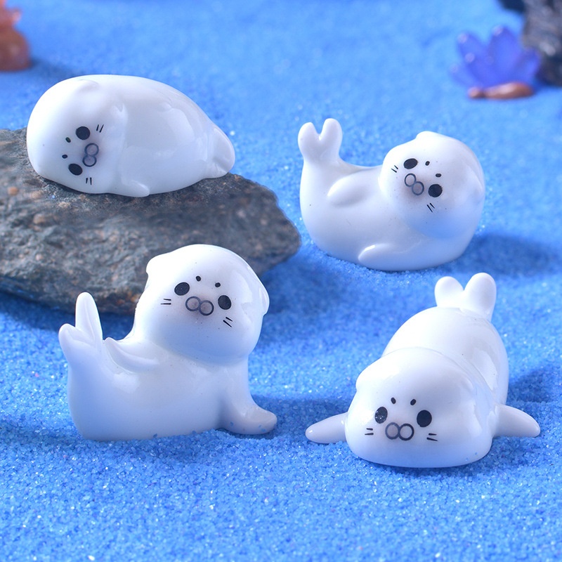 Mini Sea Lion Figurines for Mi – обзор и цена Resin Art Beach